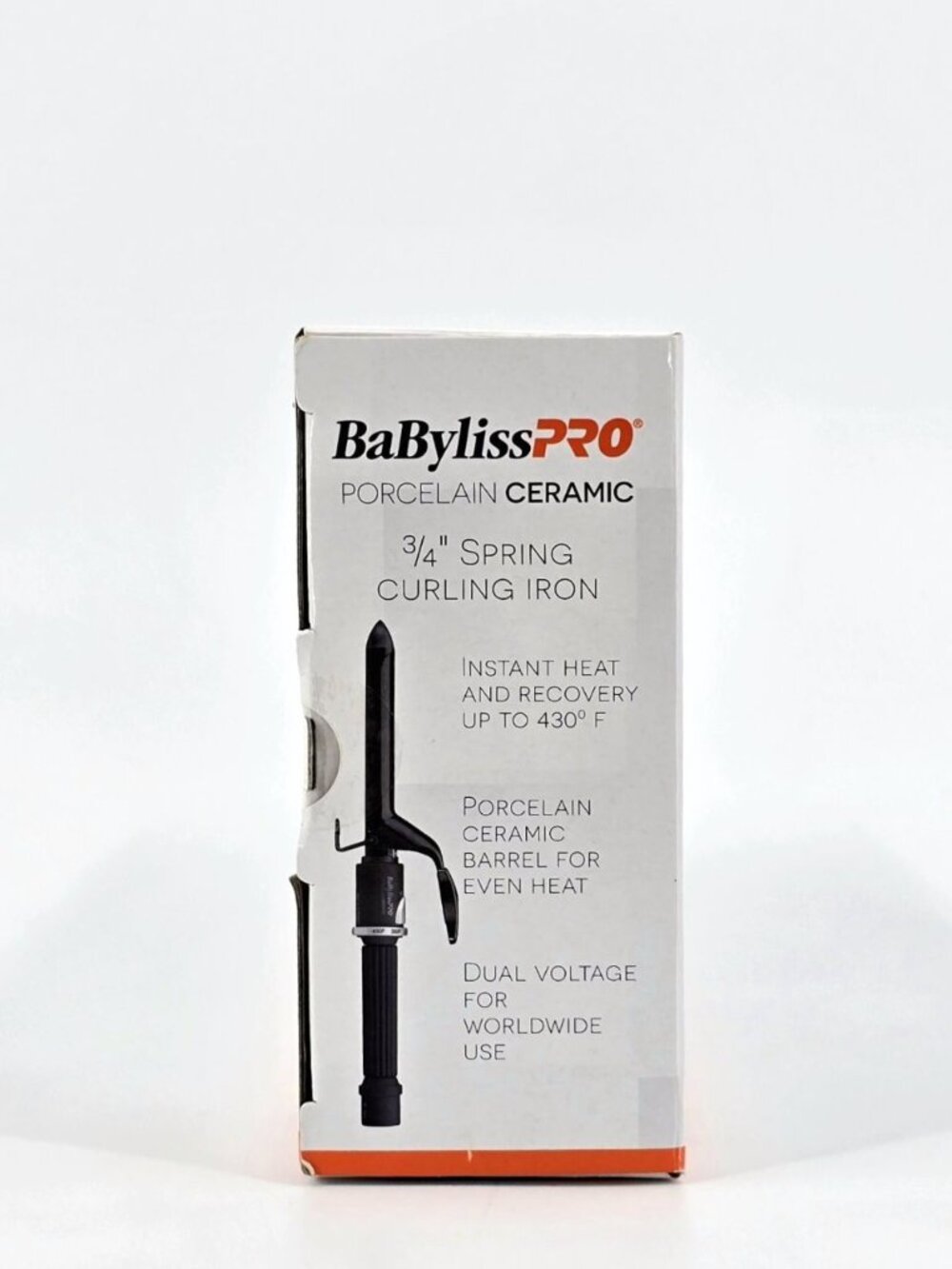 Babylisspro Curling Iron 0.75 in Spring Porcelain Ceramic Professional 3/4" - Picture 7 of 8